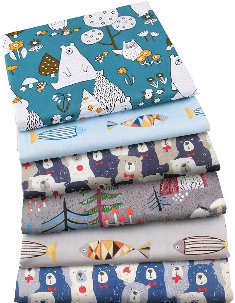 Aubliss 50pcs 100% Cotton Fabric Bundle 10" x 10" PreCut Fat Squares Sheets Printed Floral Sewing Supplies for Patchwork Sewing DIY Crafting Quilting Fabric(50PCS 10"x10", Floral) - Image 4